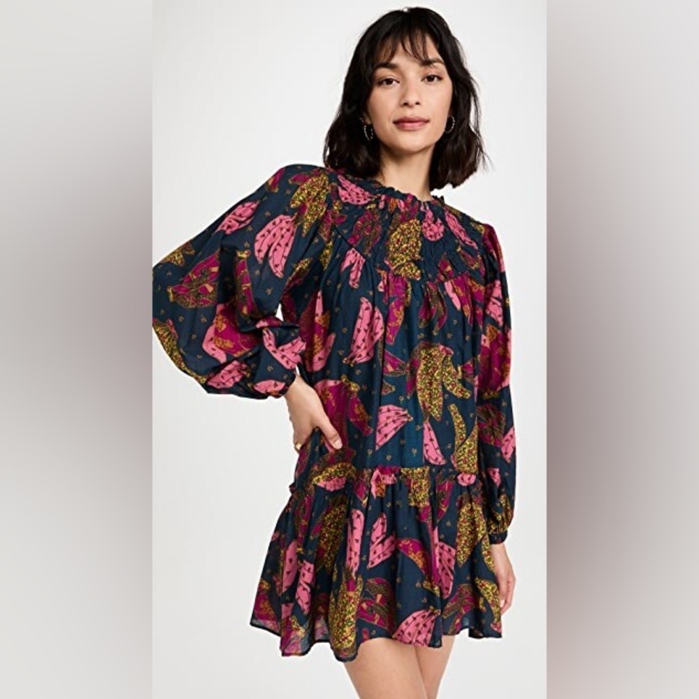 Beautiful FARM Rio Patchwork Bananas 🍌 Mini Doll Dress Size: L